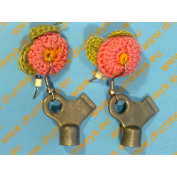 Earrings Drum key 