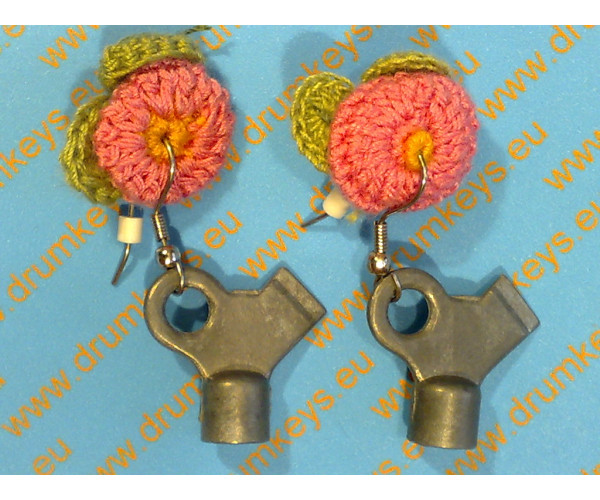 Earrings Drum key 