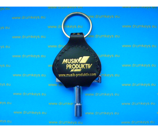 MUSIK PRODUKTIV LEATHER KEYCHAIN Drum Key